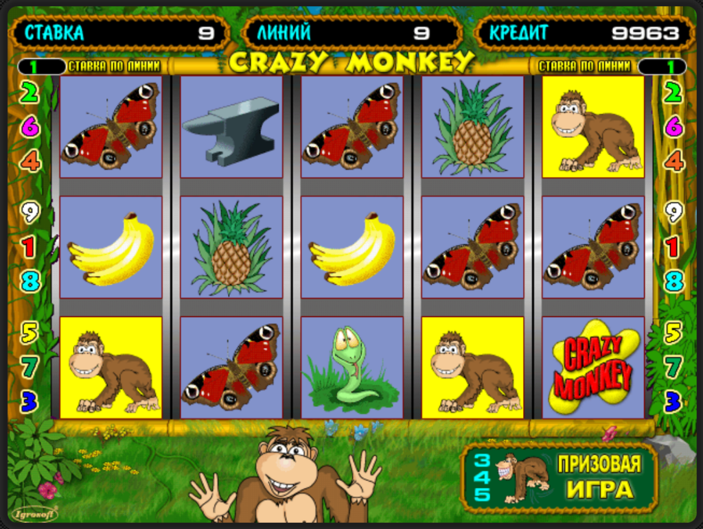 играть crazy monkey